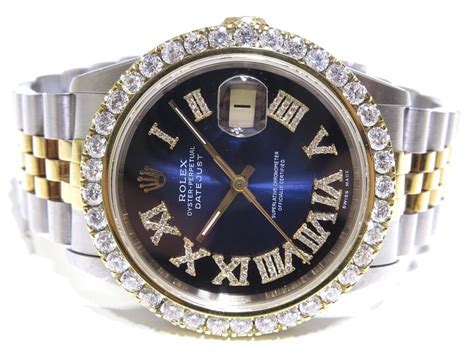 rolex diamond mens watches|rolex datejust with diamond bezel.